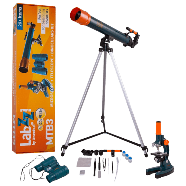 Telescop Levenhuk LabZZ MTВ3 Kit (microscop + telescop + binoclu) Green  photo 1