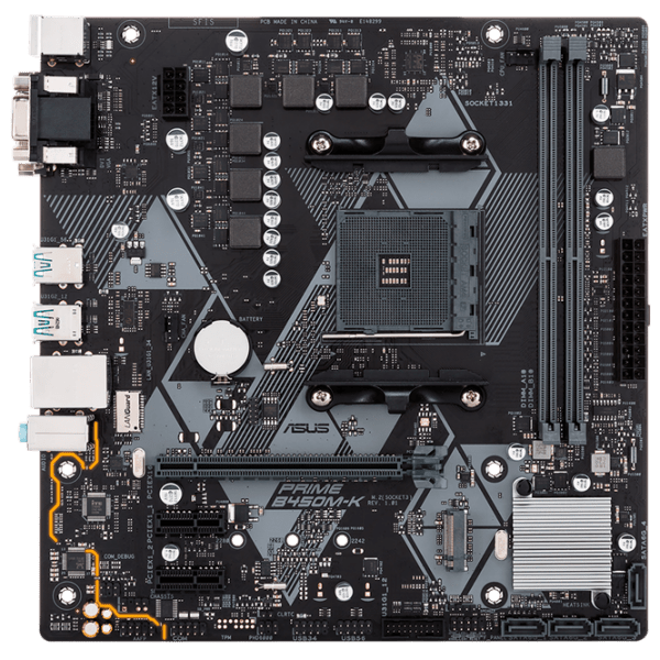 Материнская плата Asus PRIME B450M-K  photo 1