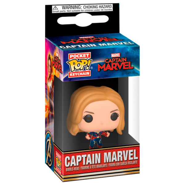 Брелок Funko Pocket Pop Keychain Captain Marvel 36438 Разноцветный Для детей, 3+ photo 2
