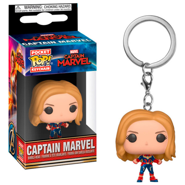 Брелок Funko Pocket Pop Keychain Captain Marvel 36438 Разноцветный Для детей, 3+ photo 3