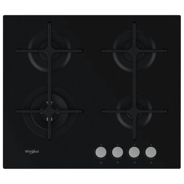 Plită încorporabilă pe gaz Whirlpool GOA 6423/ NB Black Sticlă călită, Gratare: Fontă photo 1