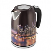 Fierbător de apă Polaris PWK1853CACity, Inox Black 