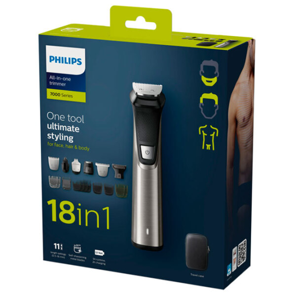 Trimmer facial Philips MG7770/15 Silver  photo 5