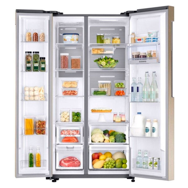 Frigider Samsung RS62K6267FG/ UA Gold 406l/ No Frost, 214l/ No Frost, A+ photo 8