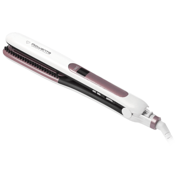 Placă de îndreptat părul Rowenta SF7510F0 White De îndreptat / Keratină / 200 °C photo 1