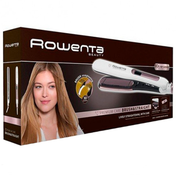 Placă de îndreptat părul Rowenta SF7510F0 White De îndreptat / Keratină / 200 °C photo 4