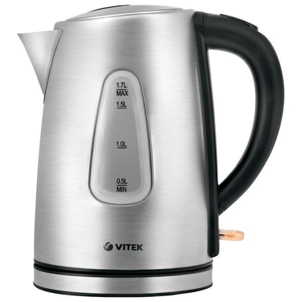 Электрочайник Vitek VT-7007 Нержавеющая сталь 2200 Вт, 1.7 л, Внутреннее покрытие: Нержавеющая сталь photo 1