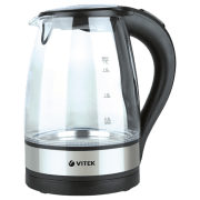 Ceainic electric Vitek VT-7008TR Black 2200 W, 1.7l, Material interior: Sticlă