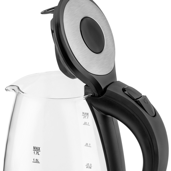 Электрочайник Vitek VT-7008TR Черный 2200 Вт, 1.7л, Внутреннее покрытие: Стекло photo 4