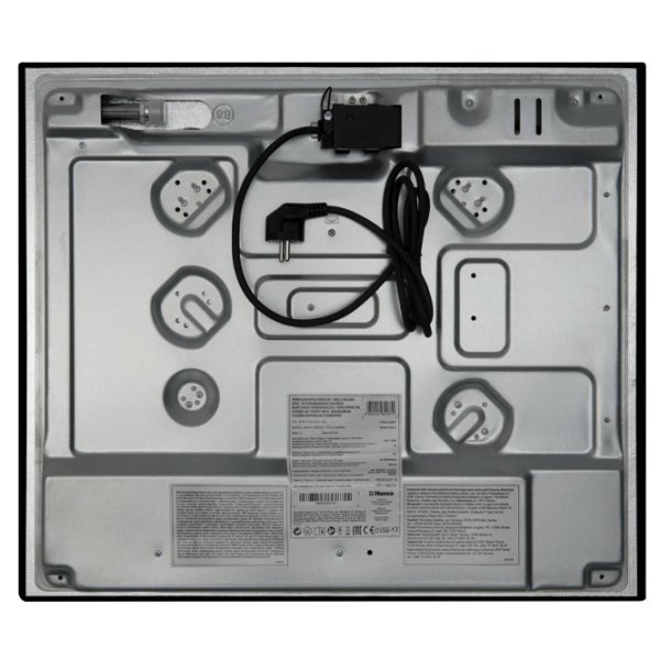 Plită încorporabilă pe gaz Hansa BHGI63112035 Black Sticlă călită, Gratare: Fontă photo 4