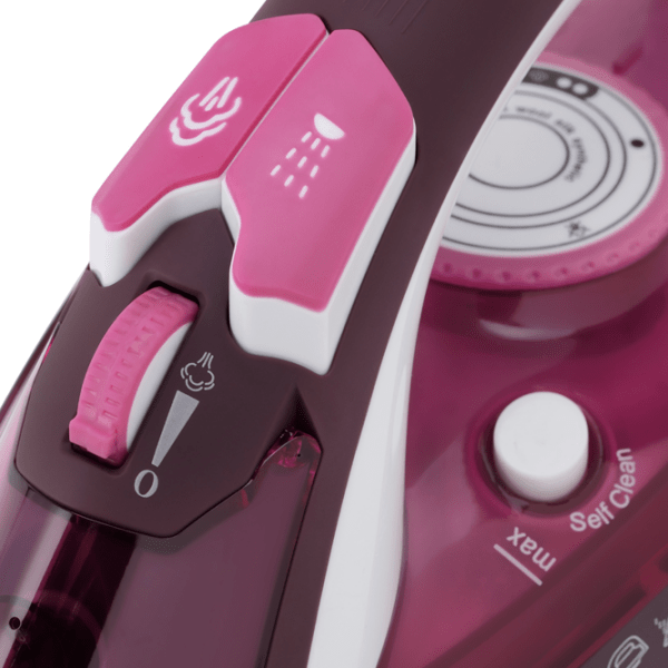 Fier de călcat Vitek VT-1215 Pink 2400 W, 35 g/ min, 0.32 l, Ceramică photo 4