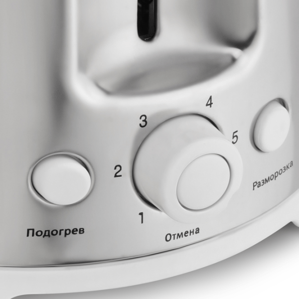 Toster Vitek VT-1582 W White 750 W, Numărul de grade de prăjire: 6 photo 4