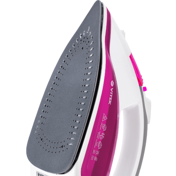 Fier de călcat Vitek VT-1262 Pink 2400 W, 40 g/ min, 0.3 l, Acoperire antiaderentă photo 2