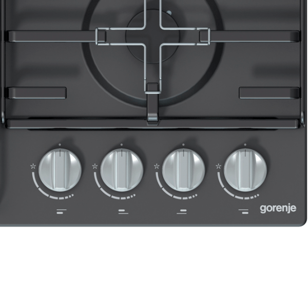 Plită încorporabilă pe gaz Gorenje GW 640 MB (BG6CB-G0B) Black Oțel emailat, Gratare: Emailate photo 2