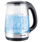 Ceainic electric Vitek VT-7029 Black 2200 W, 1.7l, Material interior: Sticlă