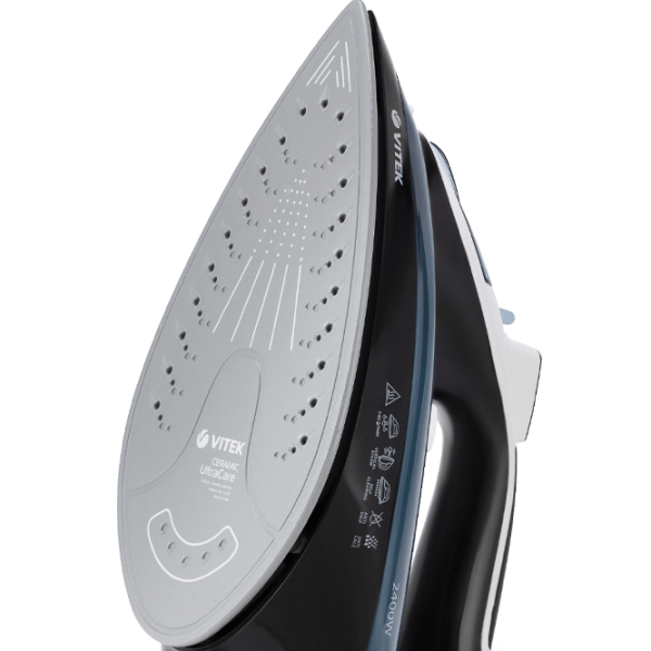 Утюг Vitek VT-8304 Черный 2400 Вт, 40 г/ мин, 0.35 л, Керамика photo 3