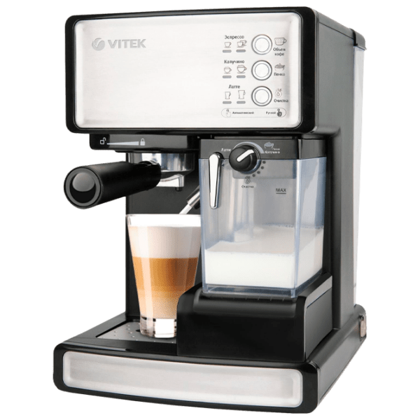 Espressor Vitek VT-1514 Black 1238 W, 1.65 l, Boiler photo 2