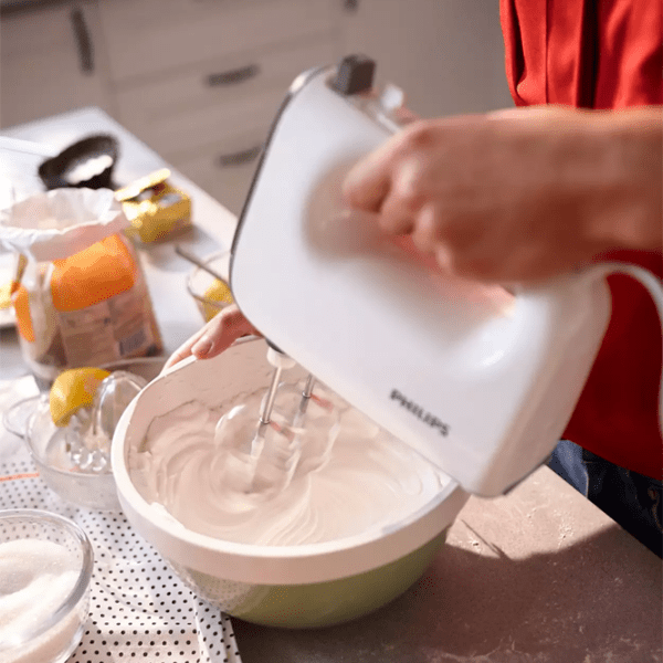 Миксер Philips HR3740/ 00 Белый 450 Вт, Количество скоростей: 5, Турборежим photo 5