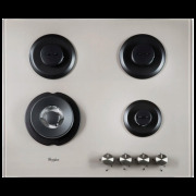 Plită încorporabilă pe gaz Whirlpool GOA 6425/ S Brown Sticlă călită, Gratare: Fontă