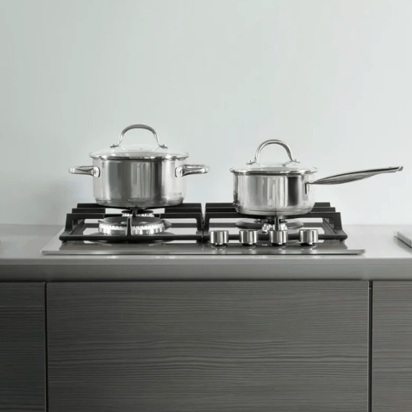 Plită încorporabilă pe gaz Whirlpool GOA 6425/ S Brown Sticlă călită, Gratare: Fontă photo 5