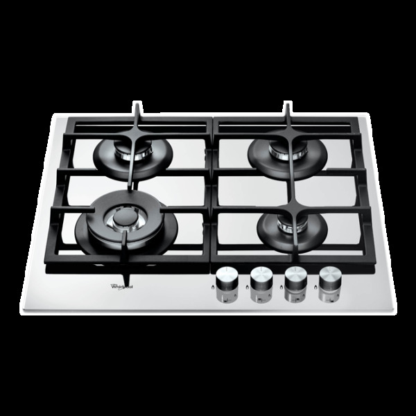 Plită încorporabilă pe gaz Whirlpool GOA 6425/ WH White Sticlă călită, Gratare: Fontă photo 1
