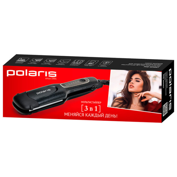 Placă de îndreptat părul Polaris PHS4090KT Gray De creponat / Ceramică / 200 °C photo 10