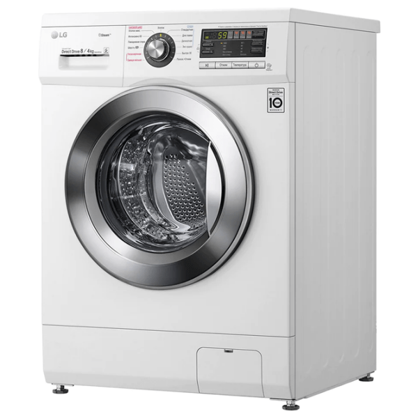 Mașină de spălat cu uscător LG F1496ADS3 White 8 kg, 1400 rpm, B (old) photo 3