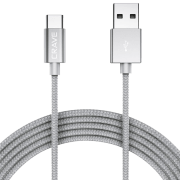 Cablu pentru telefon CRAVE CRVBACG102 USB Type-A/ USB Type-C Silver 