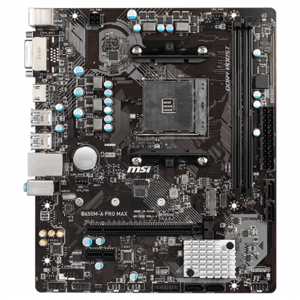 Материнская плата MSI B450M-A PRO MAX mATX  photo 1