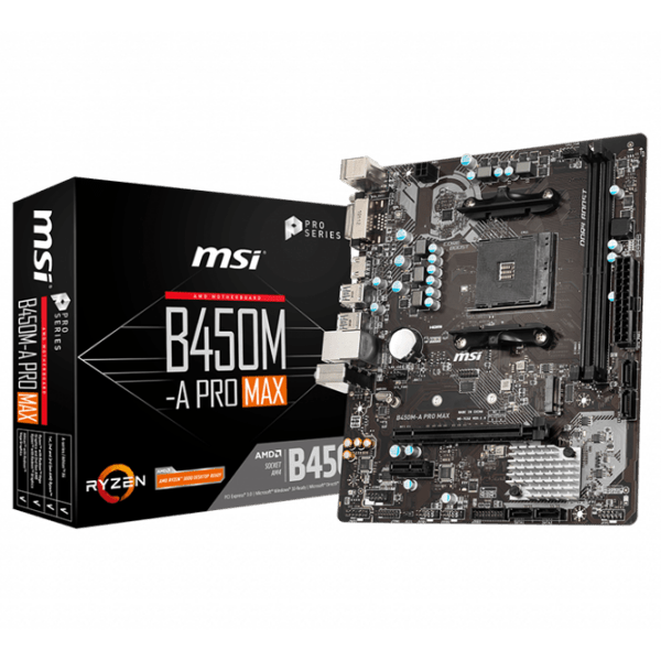 Материнская плата MSI B450M-A PRO MAX mATX  photo 5