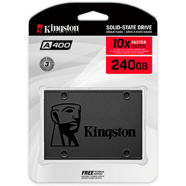 SSD Kingston A400 2.5'' 240 GB Viteza de citire: 500 MB/ s,
Viteza de inscriere: 320 MB/ s photo 5