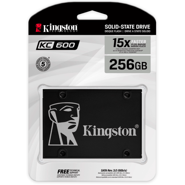 SSD Kingston KC600 2.5'' 256 GB Viteza de citire: 550 MB/ s,
Viteza de inscriere: 500 MB/ s photo 5
