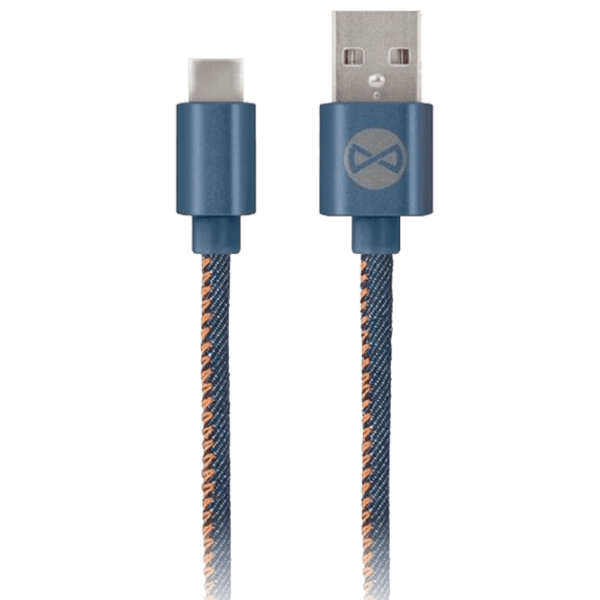Кабель для телефона Forever Jeans USB Type-A/ USB Type-C Синий  photo 1