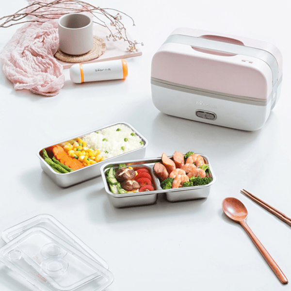 Electric Lunch Box Xiaomi Bear 1L (DFH-B10J2), Белый Розовый  photo 2