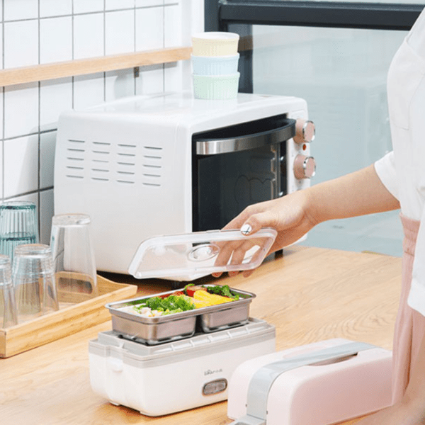 Electric Lunch Box Xiaomi Bear 1L (DFH-B10J2), Белый Розовый  photo 4
