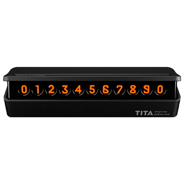 Card de parcare Xiaomi TITA Temporary Parking Black  photo 1