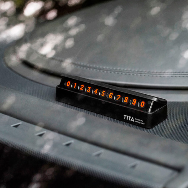 Card de parcare Xiaomi TITA Temporary Parking Black  photo 6
