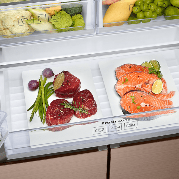 Frigider Samsung RF50K5960DP/ UA Bronze 336l/ No Frost, 150l/ No Frost, A+ photo 9