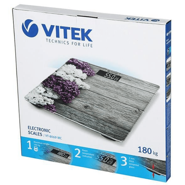 Cântar de podea Vitek VT-8069 Gray 180 kg / Gray photo 5