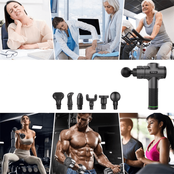 Aparat de masaj Massage gun 058 Black  photo 3