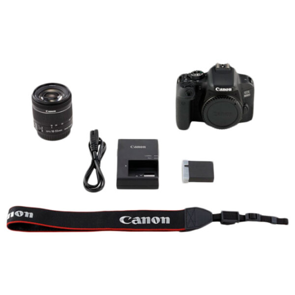 Cameră foto Canon EOS 800D + EF-S18-55 IS STM Kit Black CMOS, 24.2 MP, f/ 3.5 - f/ 5.6 photo 5
