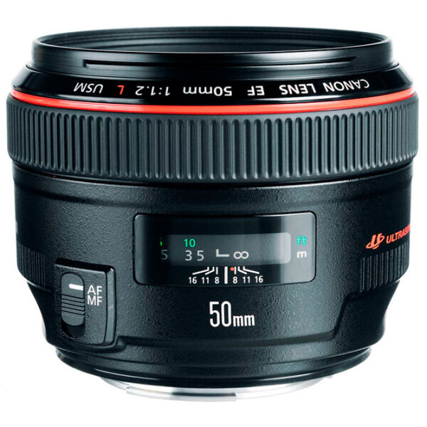 Объектив Canon EF 50mm f/ 1.2L USM, Черный  photo 2