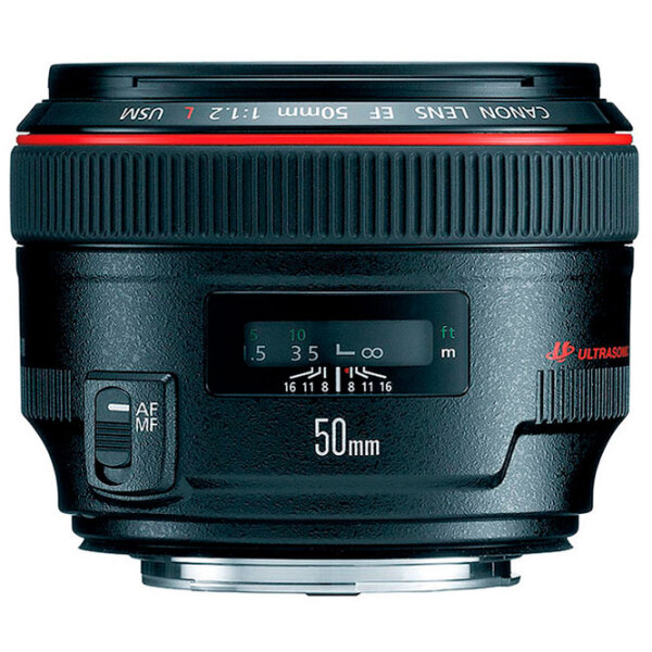Объектив Canon EF 50mm f/ 1.2L USM, Черный  photo 3