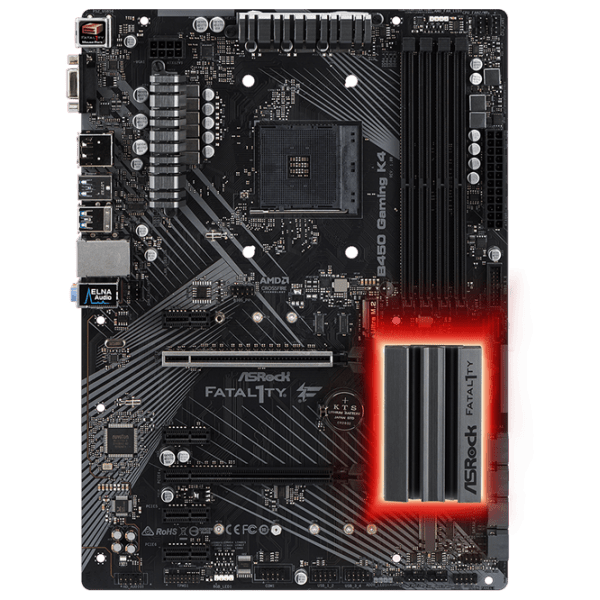 Материнская плата ASRock Fatal1ty B450 Gaming K4 ATX  photo 1