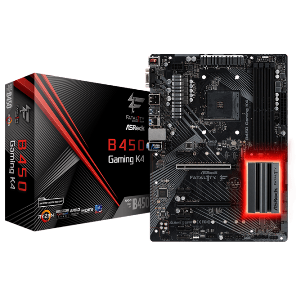Материнская плата ASRock Fatal1ty B450 Gaming K4 ATX  photo 5