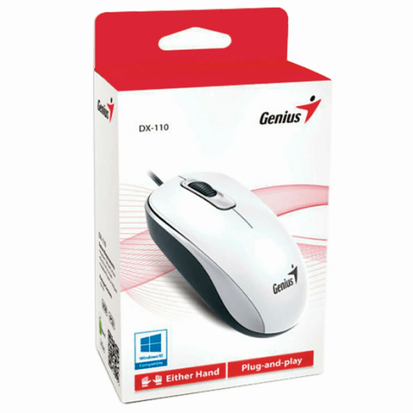 Mouse Genius DX-110 White Cu fir, 1000 dpi photo 6