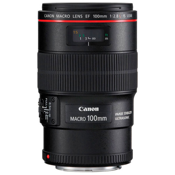 Объектив Canon EF 100mm f/ 2.8 L Macro IS USM, Черный  photo 3