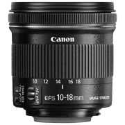 Zoom Lens Canon EF-S 10-18mm F/4.5-5.6 IS STM Black 