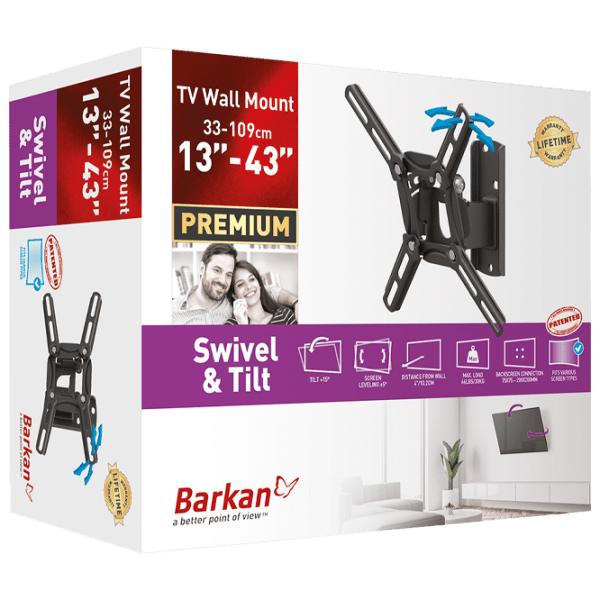 Suport TV Barkan 2200 Black VESA 200 x 200 mm photo 2