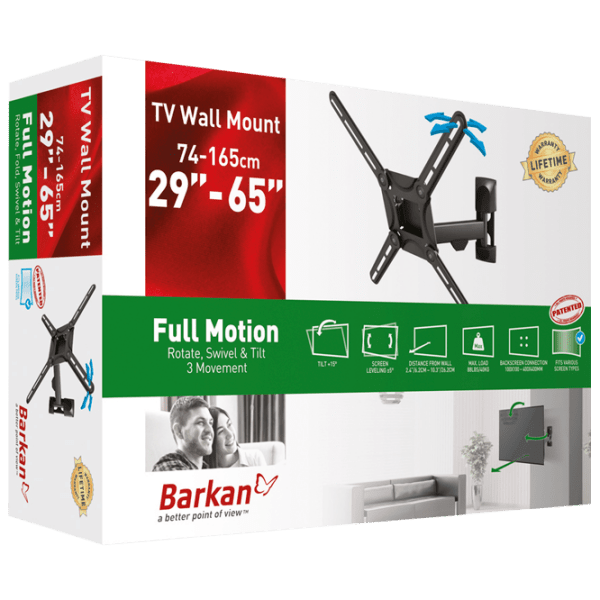 Suport TV Barkan 3300 Black VESA 400 x 400 mm photo 2